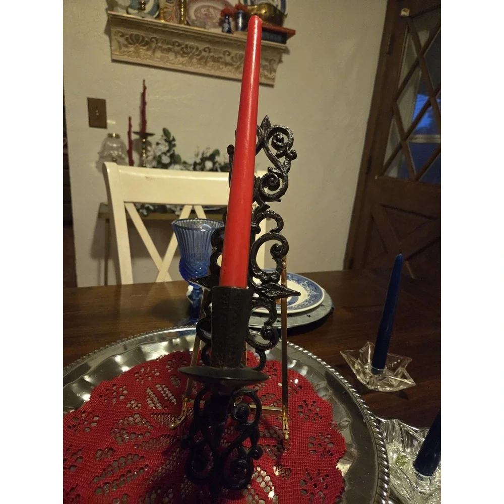 Vintage Burnwood USA Black Sconce